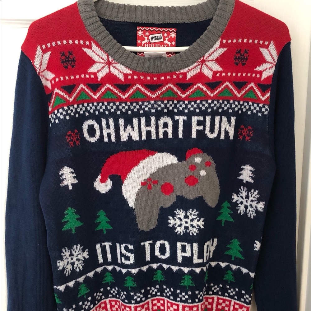 Multicolor Holiday Youth Sweater